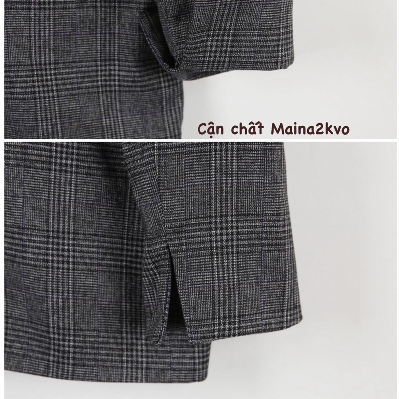 Áo Vest/ Blazer TAY GẬP ĐỘN VAI hai màu siêu sang