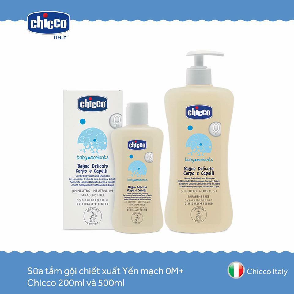 Tắm gội Chicco Yến Mạch