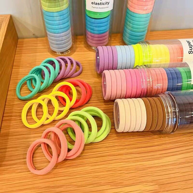 SET 20 DÂY BUỘC TÓC NHIỀU MÀU SẮC PHONG CÁCH HÀN QUỐC