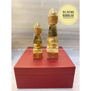 Tháp Ngũ Hành phong thủy bằng đồng vàng