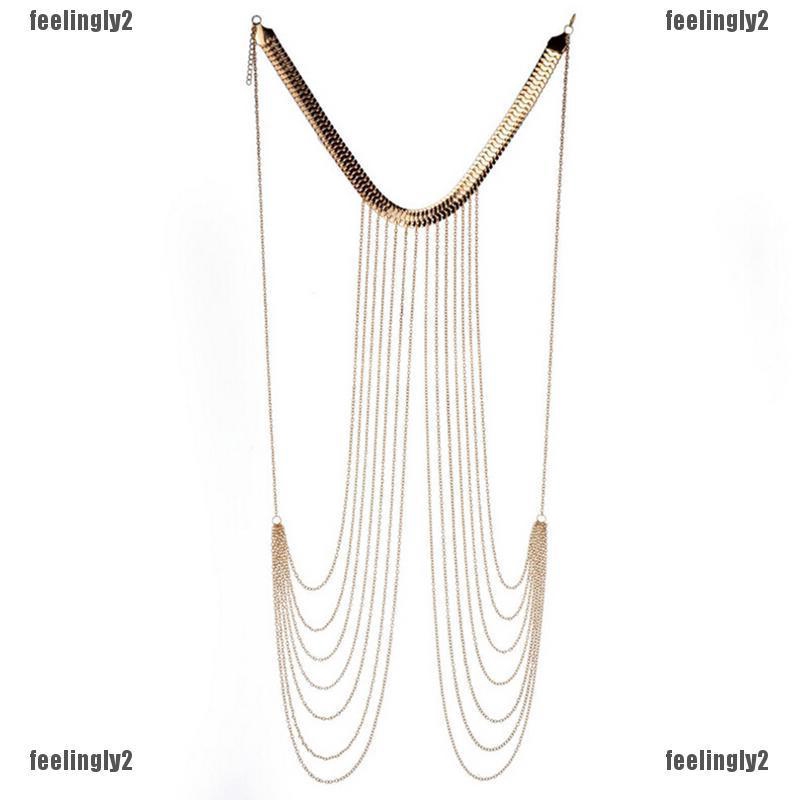 ❤Mặt Trời❤ Dây Xích Đeo Cơ Thể Bằng Hợp Kim Dáng Dài Thời Trang Cho Nữ