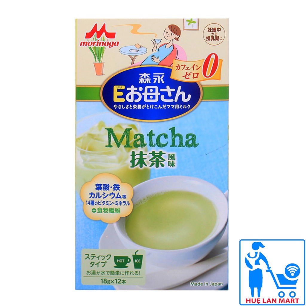 Sữa Bột Morinaga Hương Vị Matcha Hộp 216g (Phụ nữ mang thai và cho con bú)