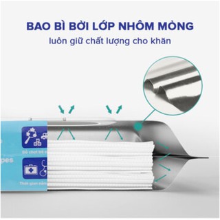 KHĂN GIẤY ƯỚT CỒN LET GREEN (50 MIẾNG/GÓI)
