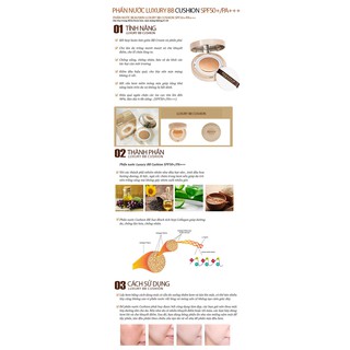 [TẶNG KÈM LÕI] Phấn Nước Cao Cấp BEAUSKIN Luxury Cushion BB