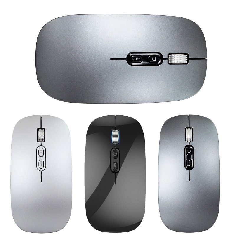 Chuột Không Dây Hai Chế Độ Kèm Đầu Nhận USB Cho Máy Tính