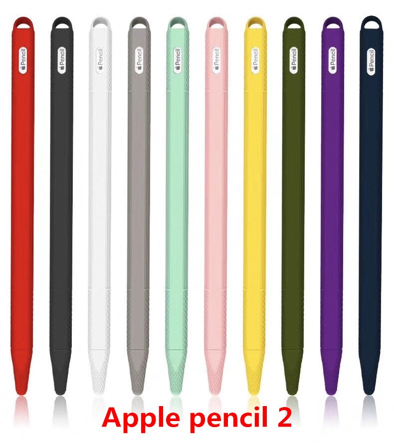 Vỏ bảo vệ bút cảm ứng Apple Pencil 1/2 silicon mềm cho máy tính bảng ipad