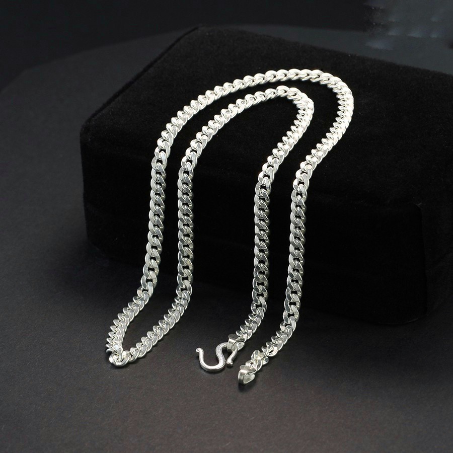 Dây chuyền bạc nam DaLiA Jewelry dây chuyền nam bản to nam tính bạc ta