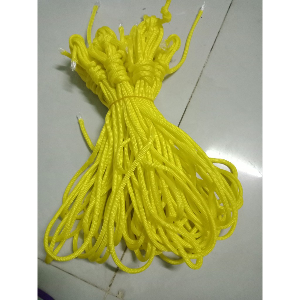 bó 9m DÂY PARACORD đan vòng tay 4MM 7 LÕI (có 25 màu)
