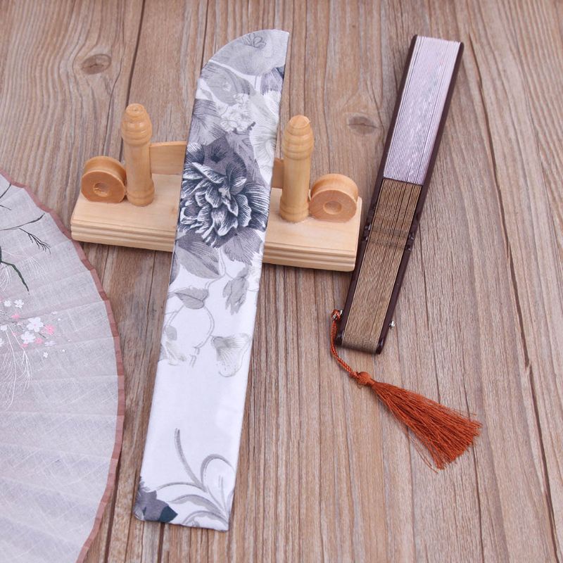 ✿ Túi Đựng Quạt Cầm Tay Chống Bụi Có Thể Gấp Lại Thanh Lịch