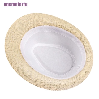 [MET] Mũ Unisex Nam Nữ Fedora Trilby Vành Rộng Rơm Đi Biển Sun Gentleman