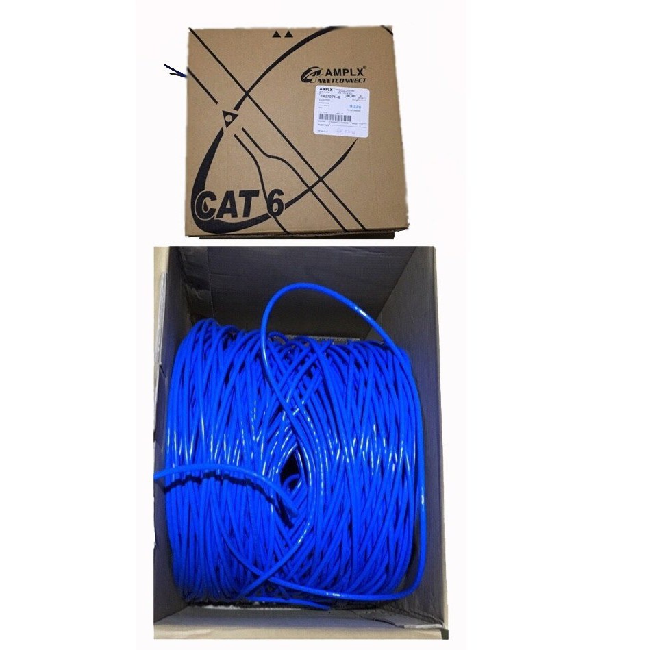 Cáp mạng AMPLX Cat6A - 0916 (Bao bì gổ)