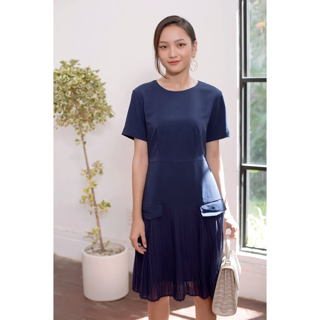 Đầm công sở dập ly