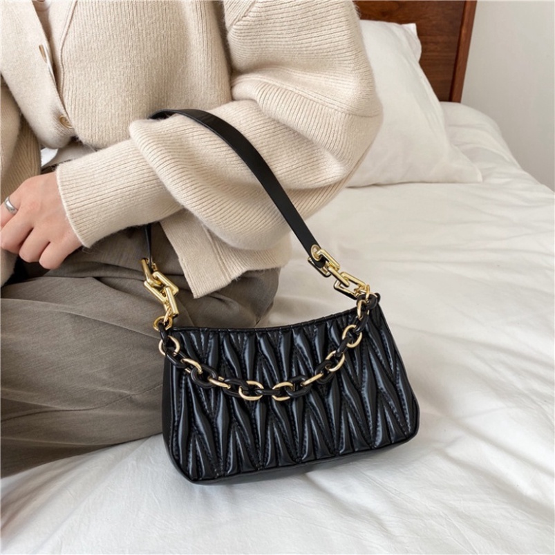 Túi kẹp nách đeo chéo đeo vai nữ trần chéo