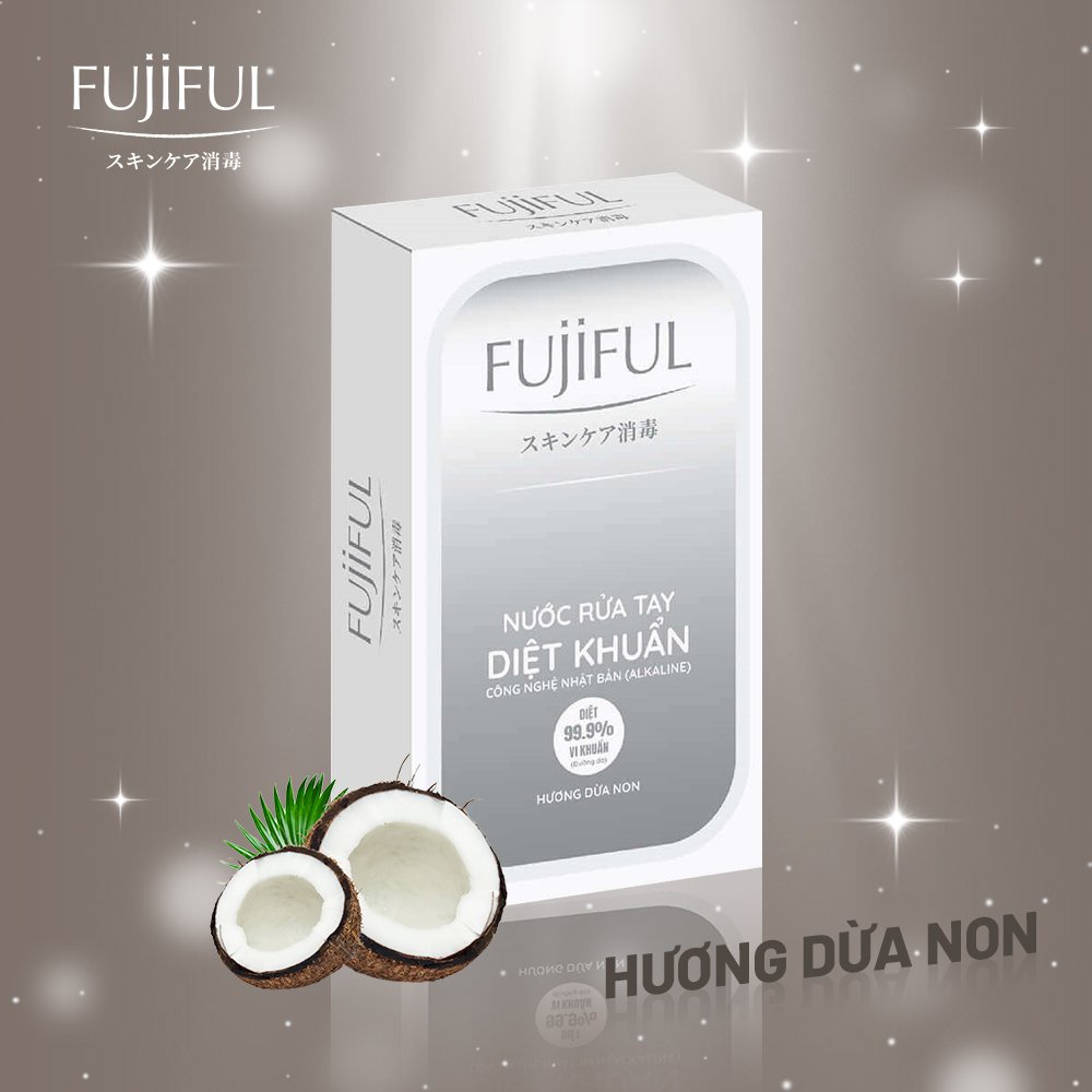 Combo 3 chai nước rửa tay dưỡng da FUJIFUL nhiều mùi hương