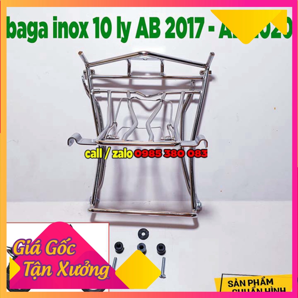 BAGA INOX 10 LY KO RỈ AB 17 - AB 20 / EXCITER 135 - 150 /WINNER X / WINNER V1 / WAVE A 17 - 20 / WAVE RS (Ảnh Sp thật)