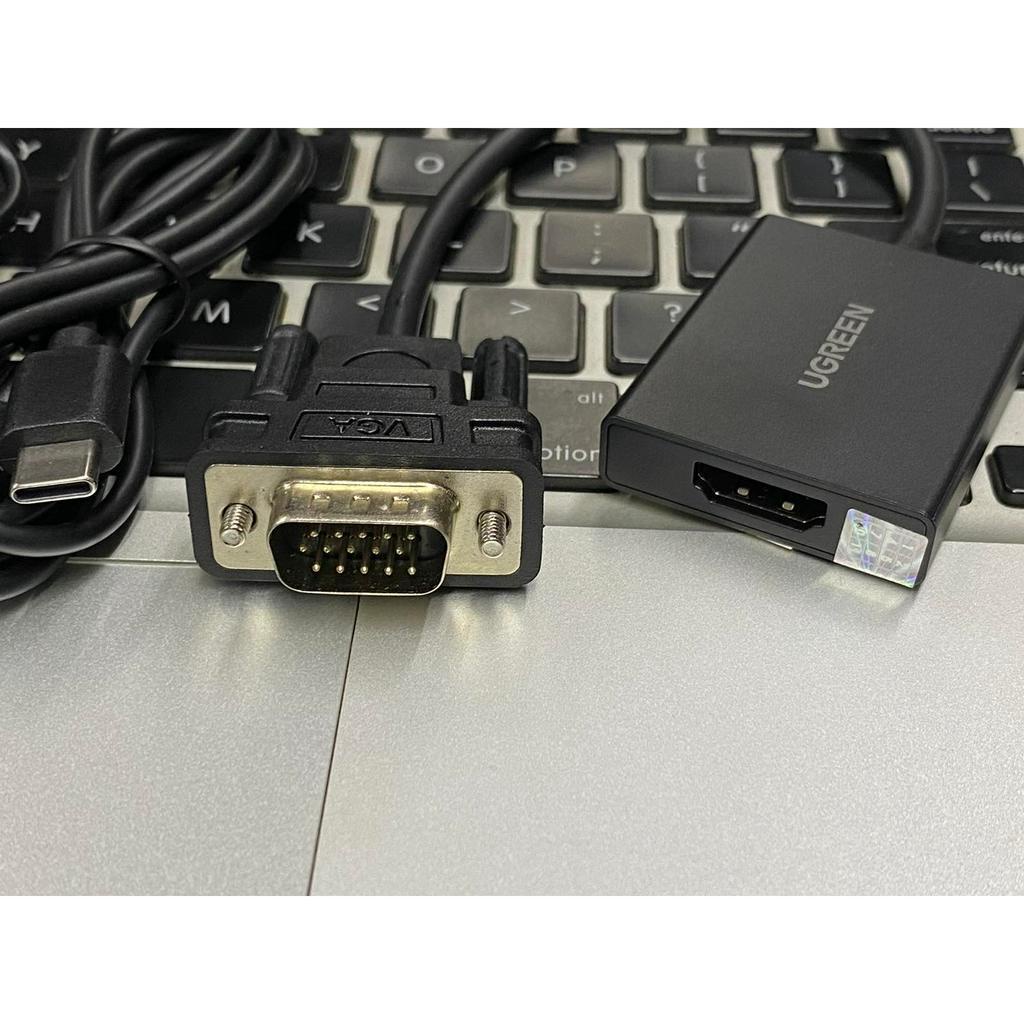 Cáp chuyển đổi VGA sang HDMI+Audio 1080P@60Hz Ugreen 50945 chính hãng bảo hành 18 tháng