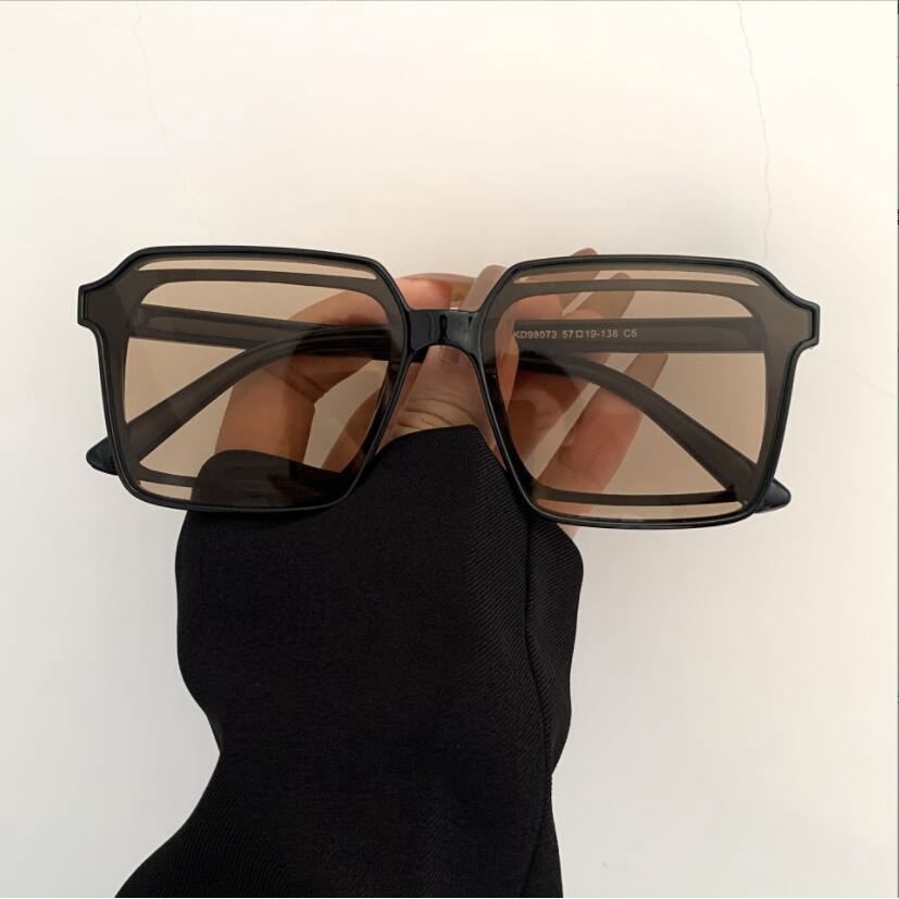 Kính Mát Vuông Chống Tia uv400 Phong Cách retro