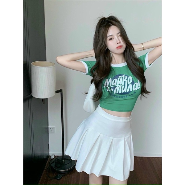 ÁO CROPTOP BORIP NỈ NGOẠI VIỀN CỔ VÀ TAY