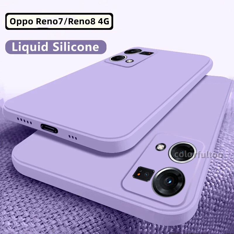 Ốp Điện Thoại Silicon Dẻo Vuông Thời Trang Chống Sốc Cho Oppo Reno 8 7 4G Reno8 Reno7 Reno7 Z Reno8 Z 8Z 7Z 5G