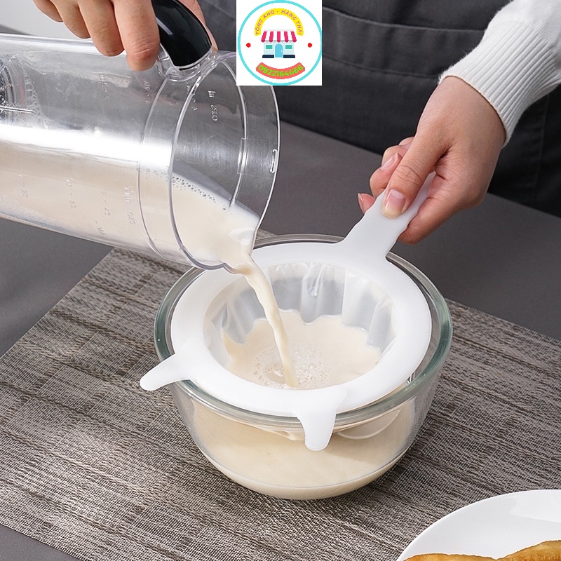 Dụng Cụ Lọc Sữa Đậu Nành Bằng Vải Có Tay Cầm - Ray Lọc Đậu Nành, Lọc trà, Rây Cháo, Nước Trái Cây Siêu mịn