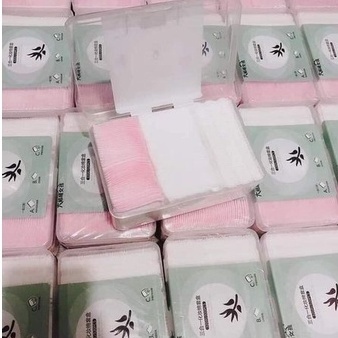 Bông Tẩy Trang 320 Miếng, 3 Chất Liệu Hàng Nội Địa Trung, Bông Mềm Mịn An Toàn Tiện Lợi
