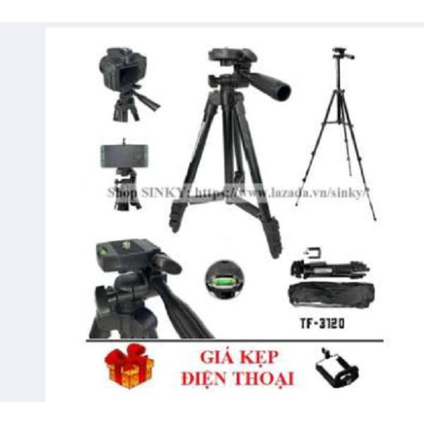  Gậy 3 Chân Chụp Hình Máy Ảnh, Điện Thoại Tripod TF - 3120 Loại Tốt  GJL-1165