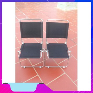Ghế vải dù khung innox gấp gọn cho quán trà tranh,cafe,câu cá (chất lượng 100% bảo hành 12 tháng)