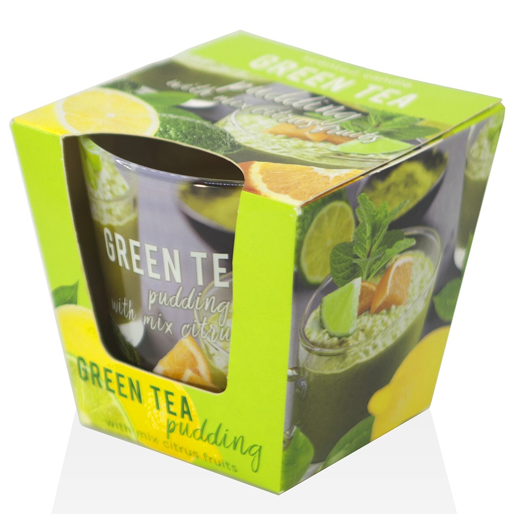 ( MATCHA TRÀ XANH ) Ly nến thơm tinh dầu, khử mùi, không khói Bartek 115g Green Tea