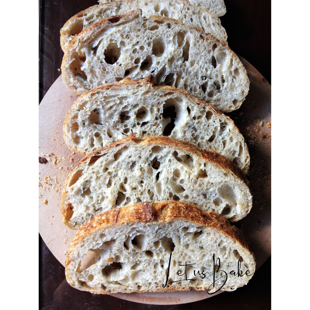 (SHIP MIỀN NAM) Rosemary Sourdough Bread (350g) - Bánh Mì Hương Thảo Men Tự Nhiên (Men Chua) - Healthy tốt cho sức khỏe