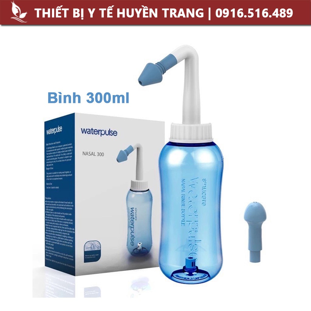 Bình Vệ Sinh Mũi Waterpulse 300ml 500ml Làm Sạch Mũi, Ngăn Ngừa Viêm Xoang, Viêm Mũi, Chống Dịch Cho Trẻ Em &amp; Người Lớn