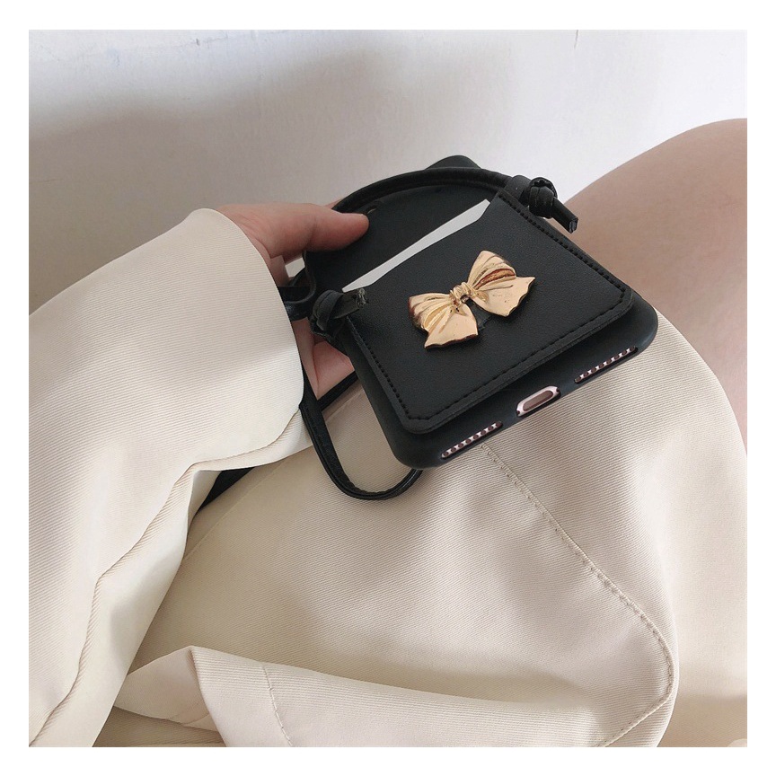 Ốp Điện Thoại Có Ngăn Đựng Thẻ Và Dây Đeo Màu Trơn Cho iPhone14 13 11 12Pro Xsmax X / XS 7 / 8plus XR SE2 6S