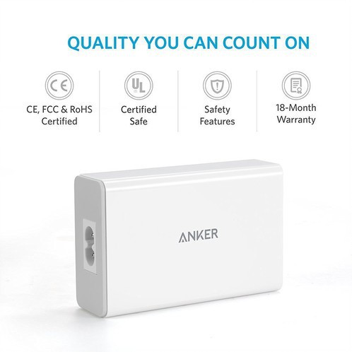 [Quick charge] Sạc nhanh Anker chính hãng 5 cổng PowerPort5 Lite 25W