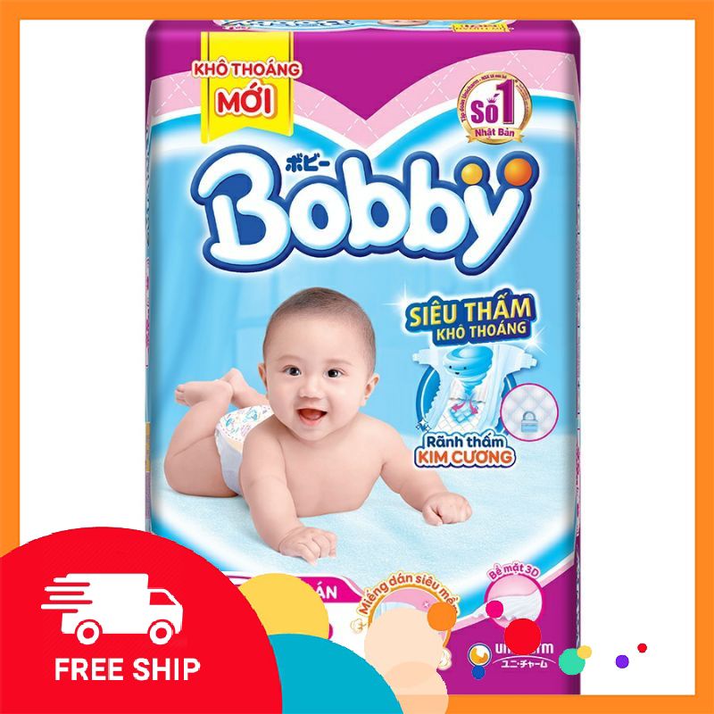 bỉm quần/dán bobby 32-64 miếng đủ size S M L XL
