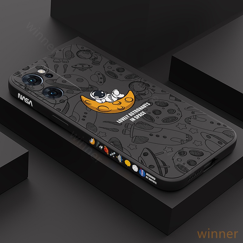 Ốp Lưng OPPO Reno6Z Reno7 A76 A96 Reno7z A95 Reno5F A74 Reno7pro Reno4F Reno4 Reno5 Ốp điện thoại in họa tiết phi hành gia cho TKR