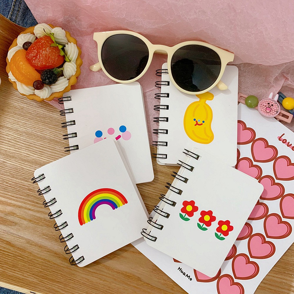 Sổ Tay Mini Bỏ Túi Bìa Cứng Hình Dễ Thương Size A7