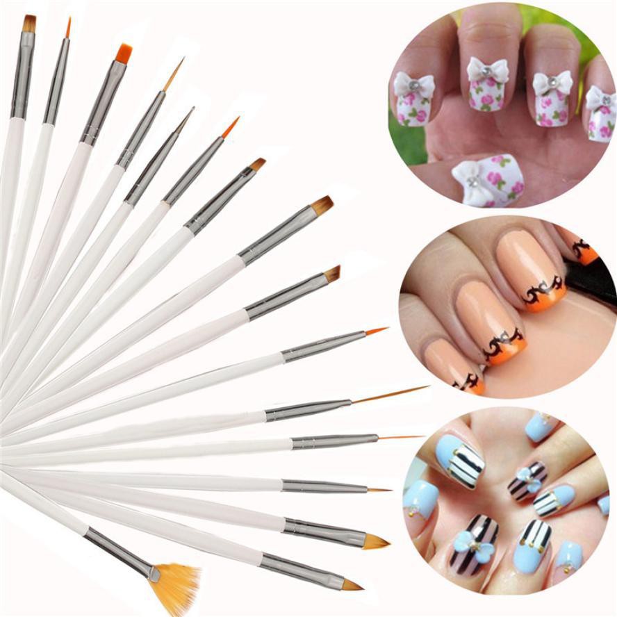 ( Trọn Bộ ) Set 15 cây cọ cây vẽ móng nghệ thuật 3D, vẽ trang trí móng tay, làm nail siêu mềm,cực kỳ sắc nét xinh xắn