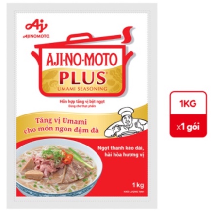 Bột Ngọt AJI-NO-MOTO PLUS Gói 1kg Hỗn Hợp Tăng Vị