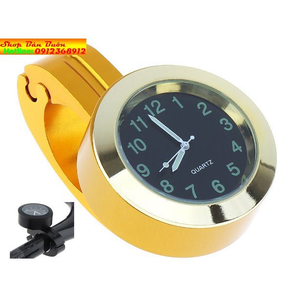 Đồng hồ trang trí gắn tay lái xe máy , xe đạp điện hàng cao cấp