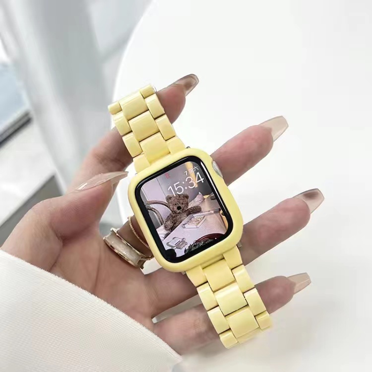 Bộ Dây Đeo + Vỏ Bọc Bằng Nhựa Cho Đồng Hồ Apple Watch 7 6 SE 5 4 3 2 1 Kích Thước 41MM 45MM 42MM 38mm 40mm 44mm 42MM