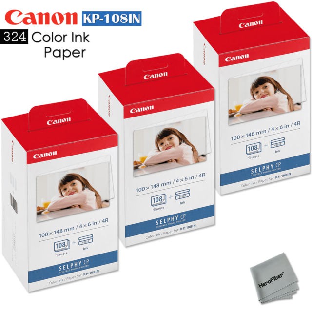 Combo 3 hộp giấy in nhiệt KP108 chuẩn canon