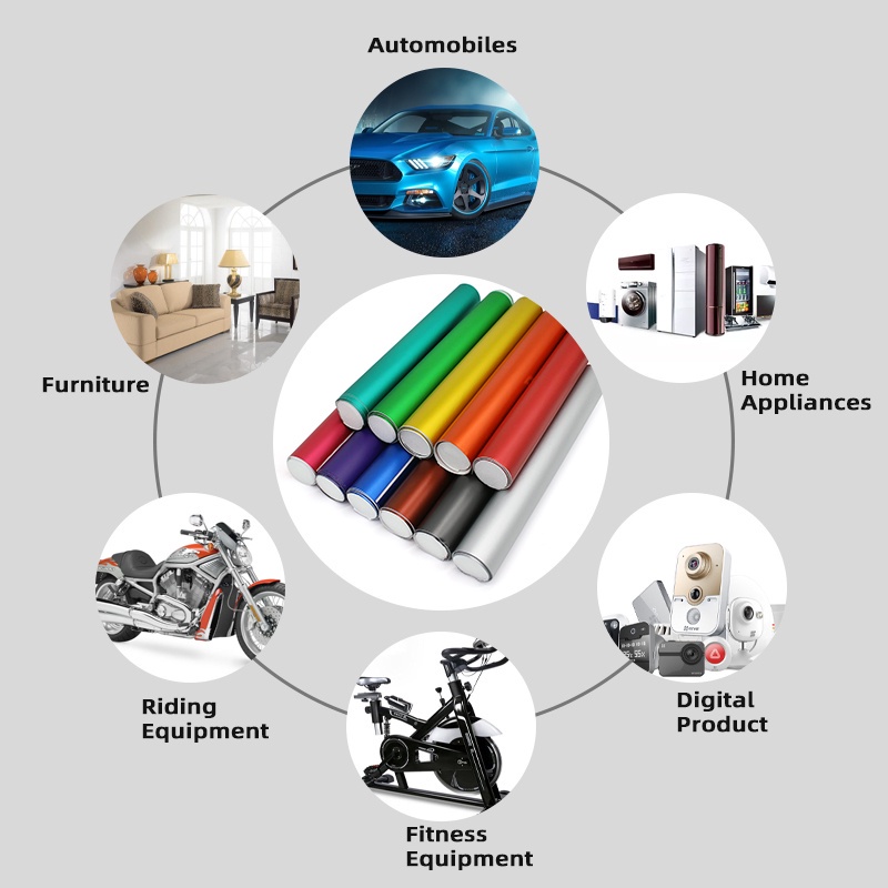 Cuộn Phim Dán Trang Trí Nội Thất Xe Hơi / Mô Tô Màu Đen Nhám Kích Thước 10 / 30x100cm DIY