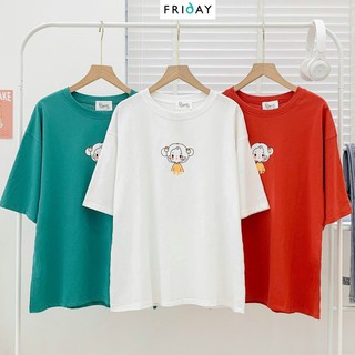 Áo phông hình cô gái tóc 2 bên Friday