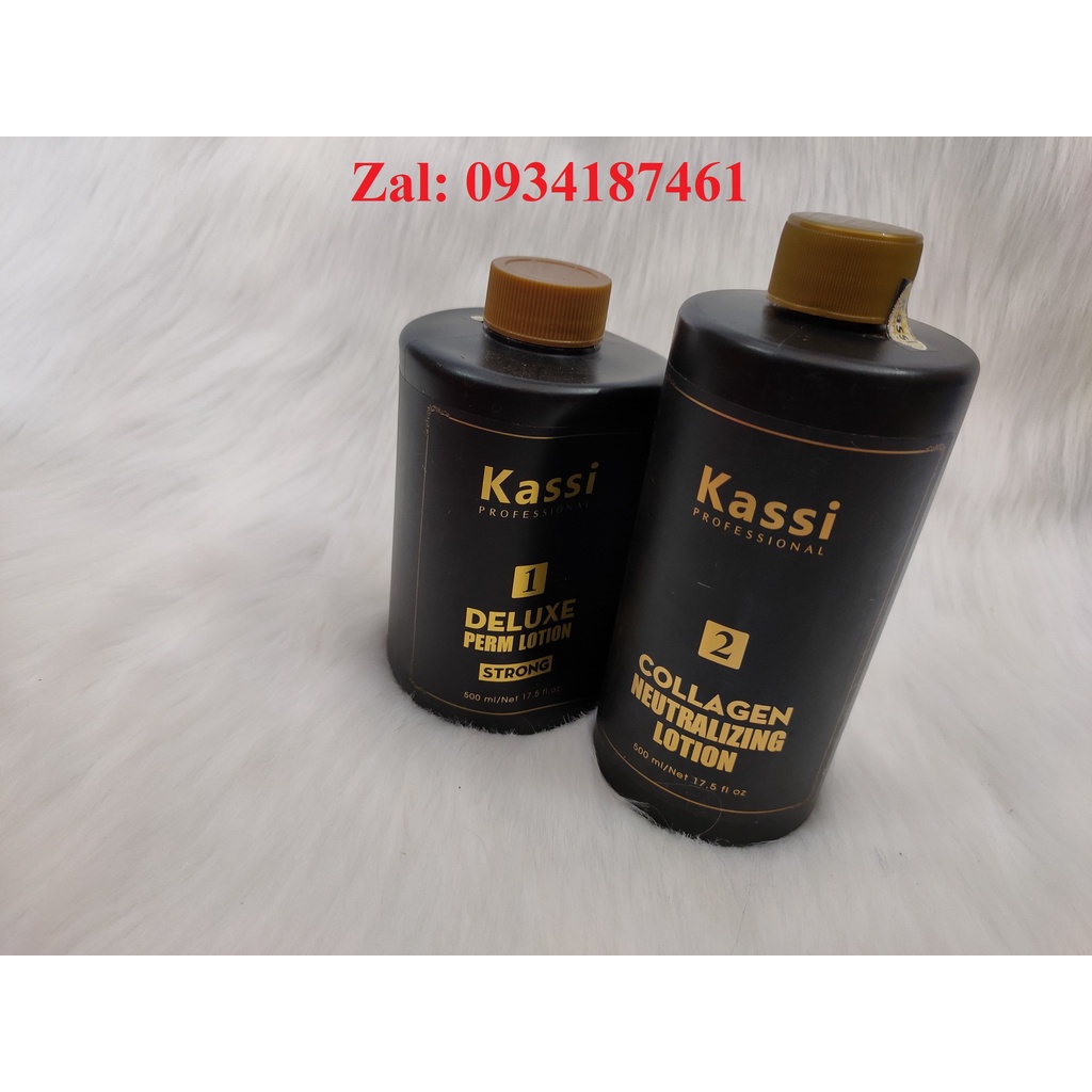 Kem uốn nóng Kassi và kem dập Kassi collagen 500ml