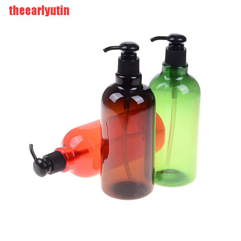 UTIN Plastic 500ML Hand Pump Bathroom Liquid Dispenser Shampoo Bottles