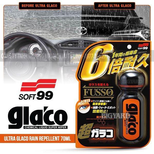 Phủ Nano kính ô tô Ultra Glaco - Soft99