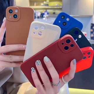 Ốp Điện Thoại Màu Trơn Cho iPhone 13 Pro 12 11 Promax xs xr 8 7 plus