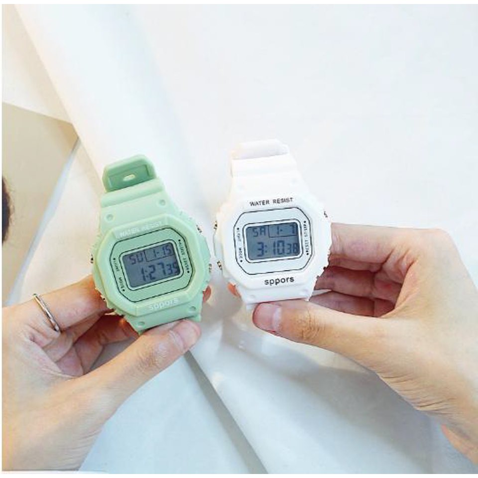 ĐỒNG HỒ THỂ THAO NAM NỮ SPPORT WATCH D377B MẶT VUÔNG SIÊU ĐẸP - KHẢ HÂN SHOP