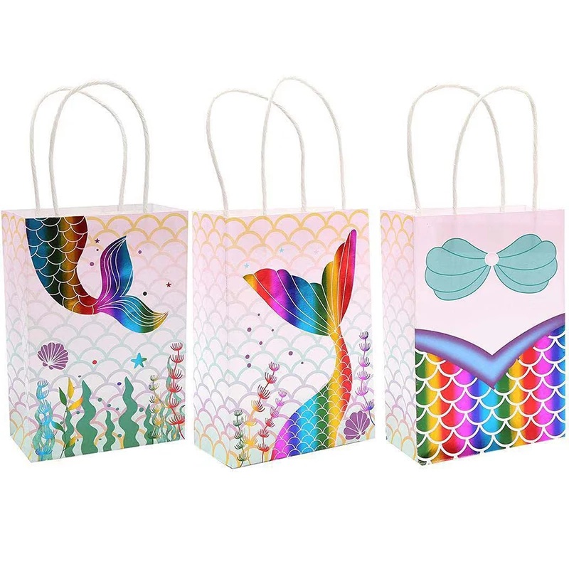 Túi đựng bánh kẹo làm quà tặng hình đuôi nàng tiên cá sáng tạo đa năng