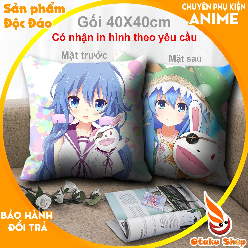 Áo gối, bao gối, gối sofa, gối tựa lưng 40x40 Anime Date A Live - Yoshino - Otaku shop