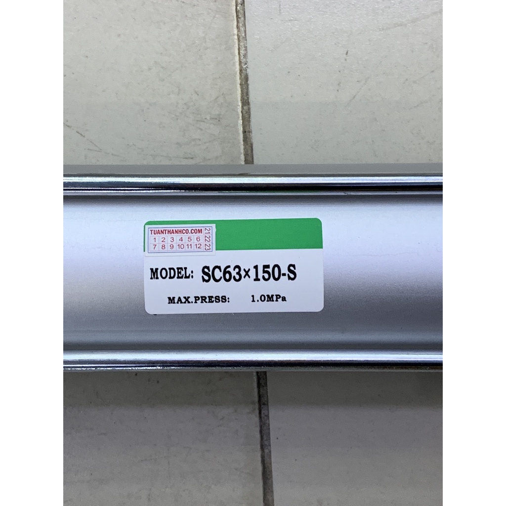 Xy Lanh Khí Nén SC 63 x 150/100 - Ben Hơi SC – Xy Lanh Vuông